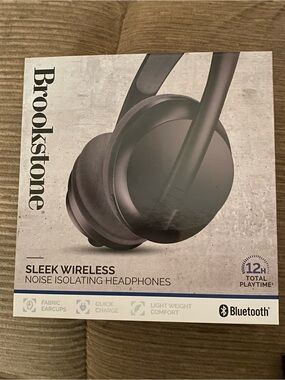 Brookstone On-Ear Bluetooth Headphones - Black